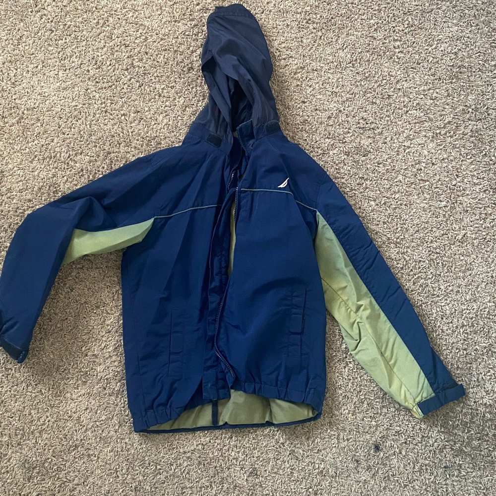 Nautica blue rain jacket
